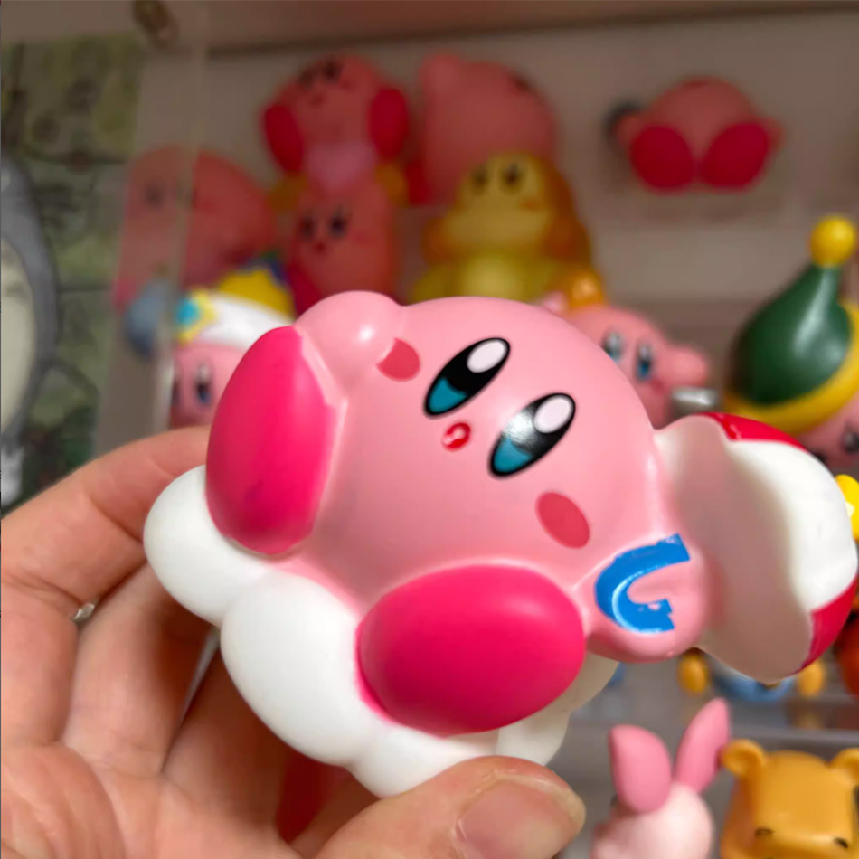 Model Kit Kirby - อนิเมะสตาร์เคอร์บี้ งานแฮนด์เมดน่ารัก การ์ตูนสีชมพู เคอร์บี้แองเจิล มินิฟิกเกอร์ พีวีซี