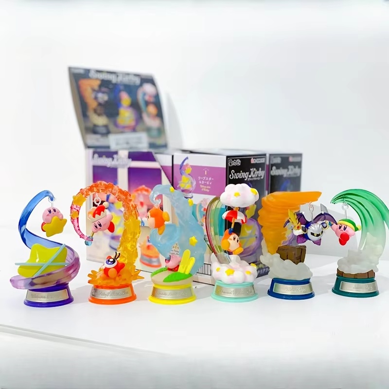 Model Kit Kirby - ของแท้ Re-Ment Kirby ชุดตัวเลข Swing Kirby