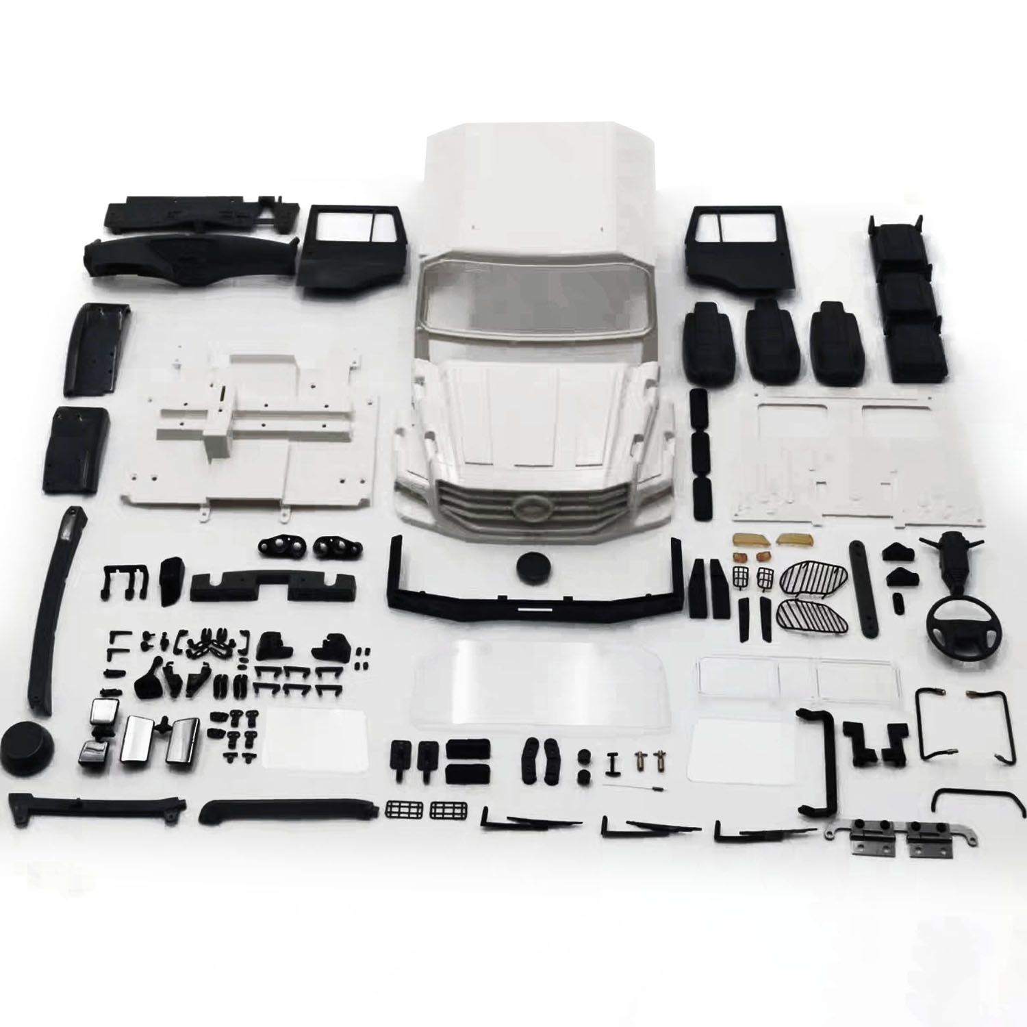 Model Kit Jdm - ชุดประกอบรถบังคับวิทยุ DIY 1/14 JDM-218B รถบรรทุกออฟโรดแบบ 6*6
