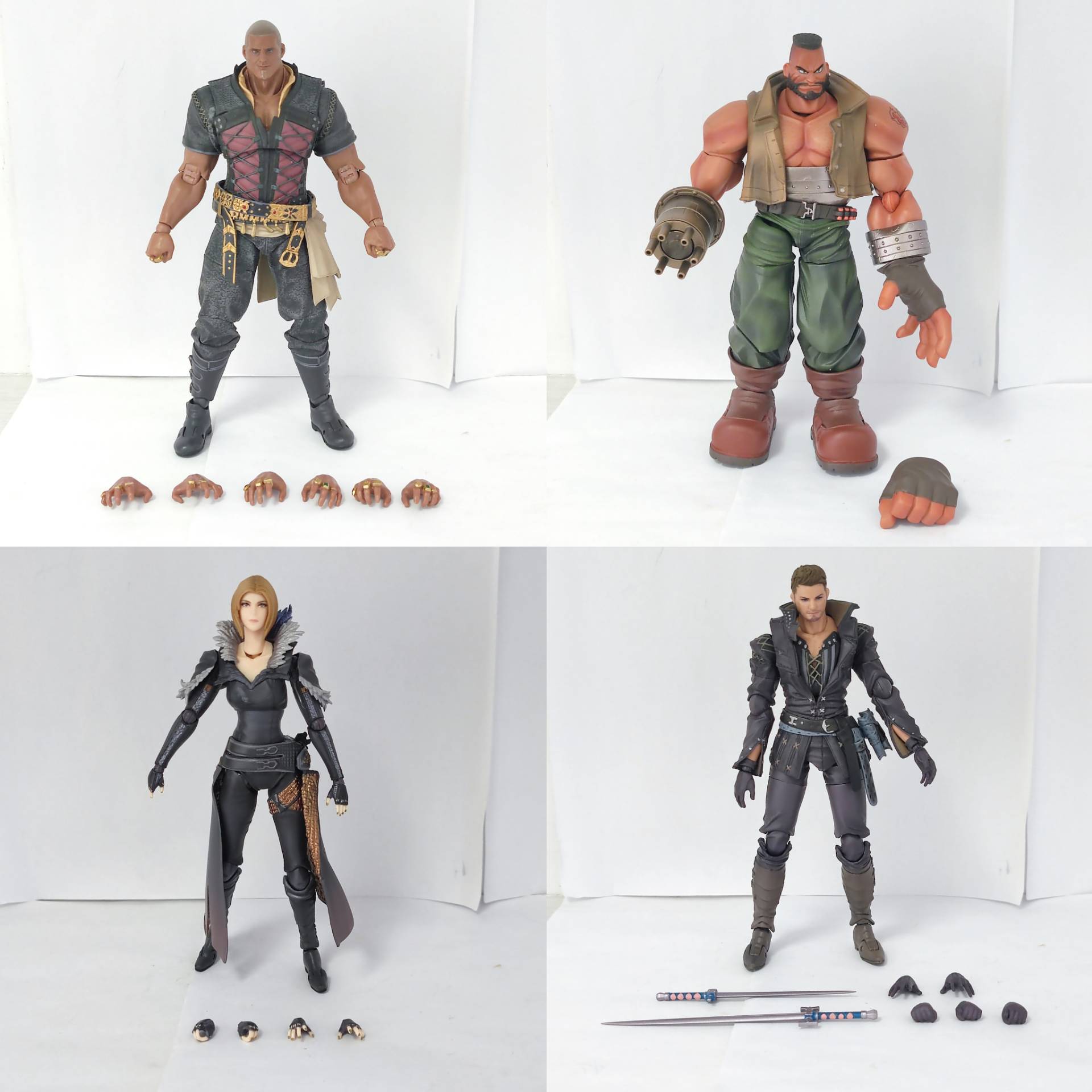 Model Kit Final Fantasy - ฟิกเกอร์ของแท้ Hugo Kupka Benedikta Barnabas ขนาด