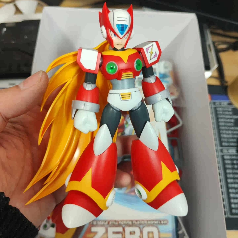 Model Kit Medabots - Kotobukiya megaman โมเดลโมเดลพลาสติกไร้ KP-498 1/12, โมเดลอะนิเมะตุ๊กตาขยับแขนขาได้ของแท้
