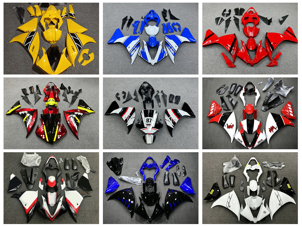 Model Kit Yamaha R1 - ชุดแผ่นบังลม ABS ใหม่ 4 ชิ้น -
