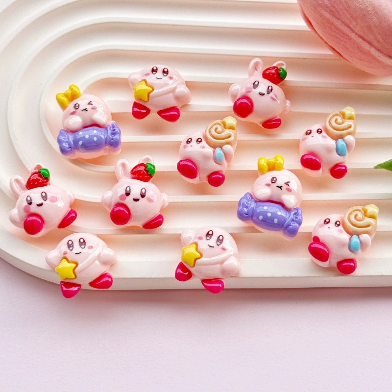 Model Kit Kirby - ชุด 7 ชิ้น/เซ็ต ตุ๊กตาการ์ตูนน่ารัก มินิสตาร์ คิรบี้