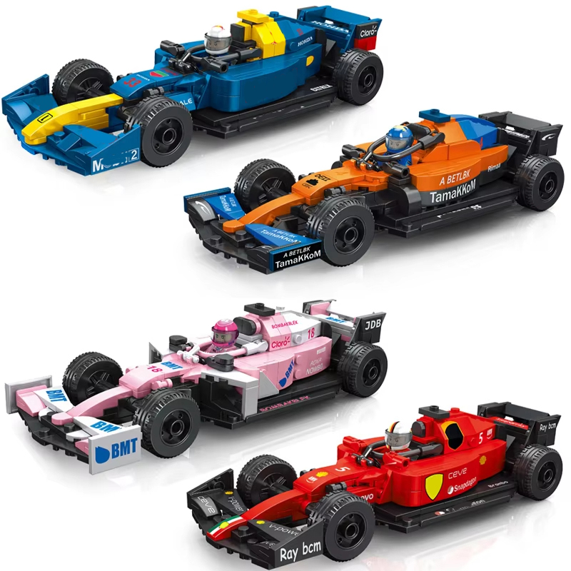 Model Kit F1 - ชุดตัวต่อรถแข่งสปีด์แรลลี่ 2025 แชมป์เมือง รถแข่ง F1 ของเล่นเด็ก