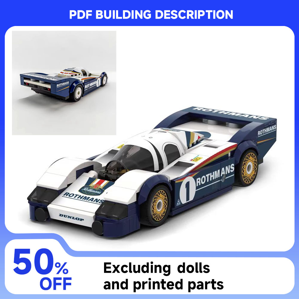 Model Kit F1 - ใหม่ MOC-114466 สปีด ​ ​ รถแข่งโมเดล