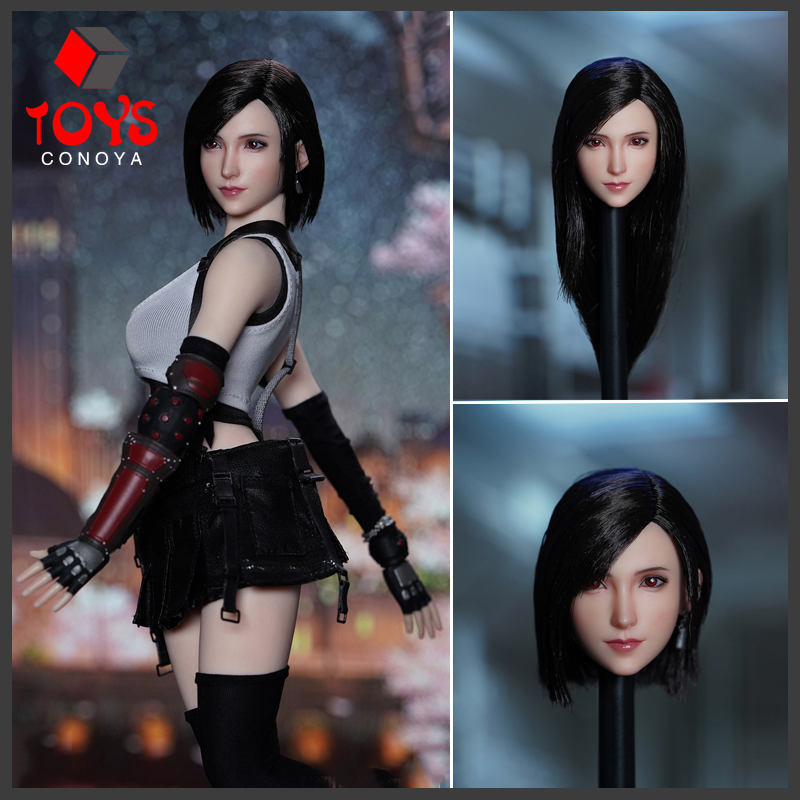 Model Kit Final Fantasy - SDH032เป็ดสุดๆ1/6 Tifa Lockhart ขนสั้นยาวผิวซีดแกะสลักรูปปั้นแกะสลักสำหรับตุ๊กตาขยับแขนขาได้12 ''L tbjo
