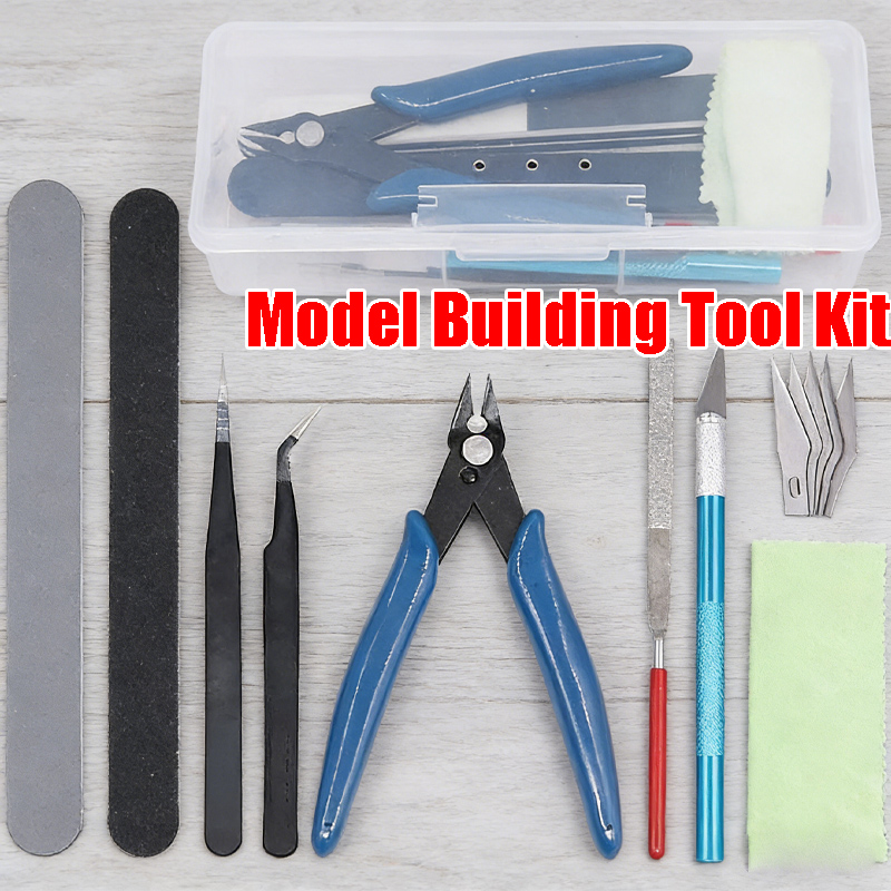 Model Kit Gundam - ชุดเครื่องมือประกอบโมเดลกันพลาที่สมบูรณ์แบบ เครื่องมือประกอบที่จำเป็นสำหรับการสร้างโมเดลกันพลาด้วยอุปกรณ์ระดับมืออาชีพ