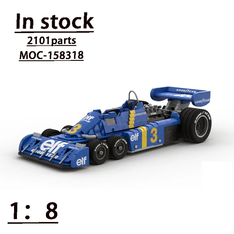 Model Kit F1 - ใหม่ MOC-158318P34 1976scale 1:8 สูตรรถประกอบ Splicing