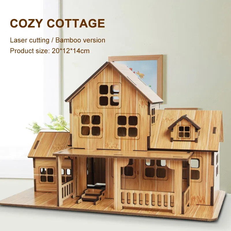 ชุดตัวต่อไม้ 3 มิติ รุ่นบ้านพั - Model Kit House บทวิจารณ์และราคา