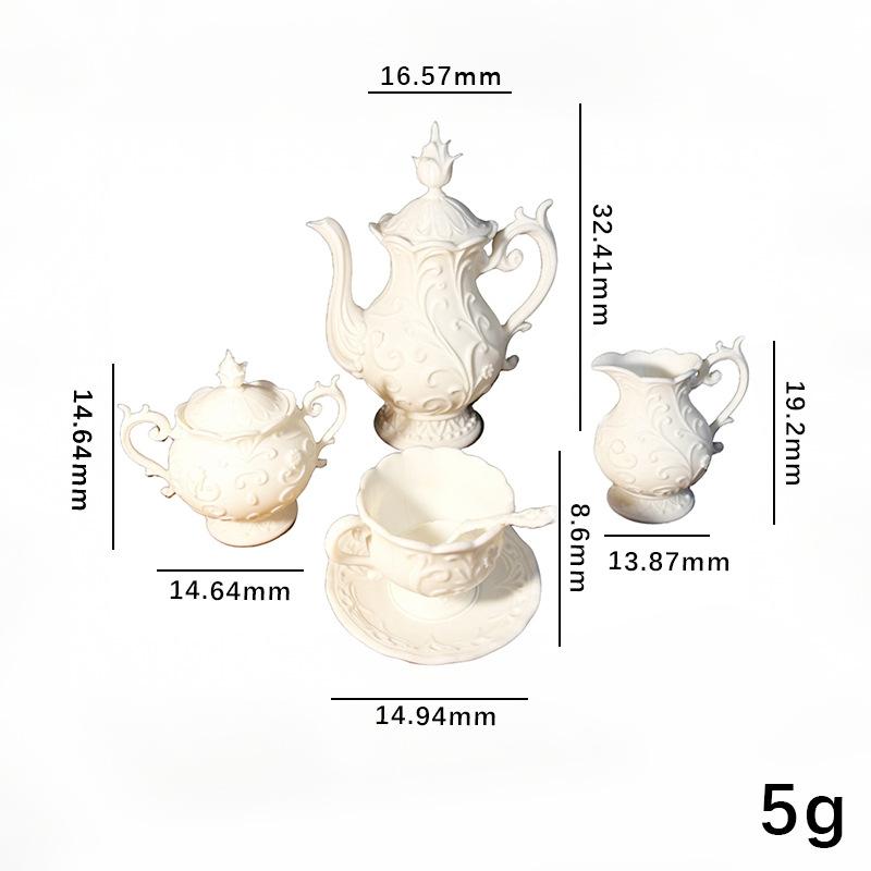 1 ชุดจำลองจานลายดอกไม้ขนาดเล็ก - Model Kit House บทวิจารณ์และราคา