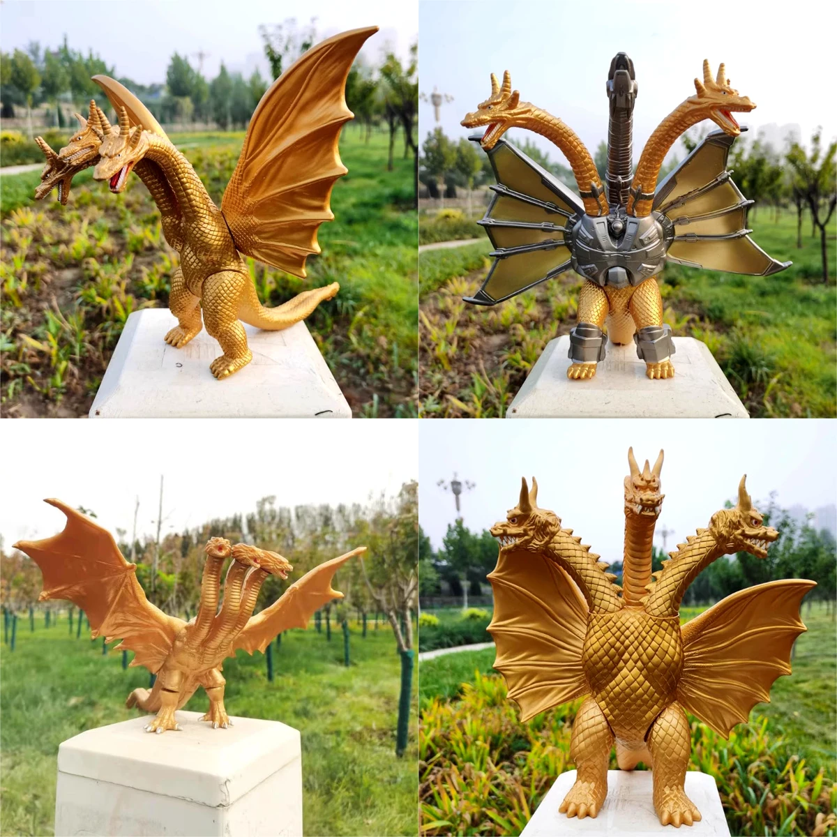 ขนาดใหญ่ขนาดสามหัว Dragon King - Model Kit Vs Action Figure บทวิจารณ์และราคา
