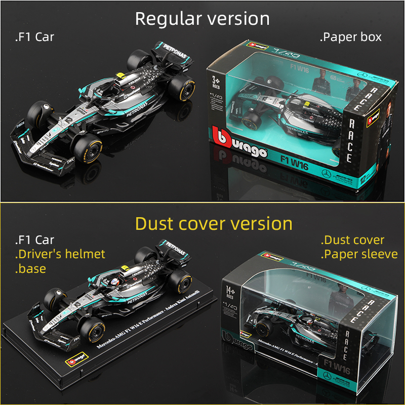 รถโมเดลเบอร์ราโก 1:43 เมอร์เซเ - Model Kit F1 บทวิจารณ์และราคา